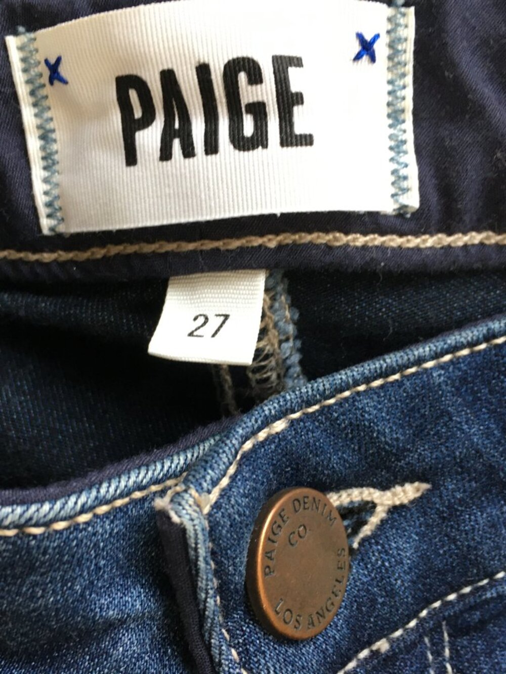 PAIGE Premium Denim Dalia Wash 5 Pocket Logo Hardware HOXTON Ultra Skinny Jeans - Picture 2 of 9